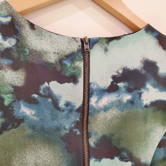 Pretty Blue & Green Party Dress - Picture 4 of 6